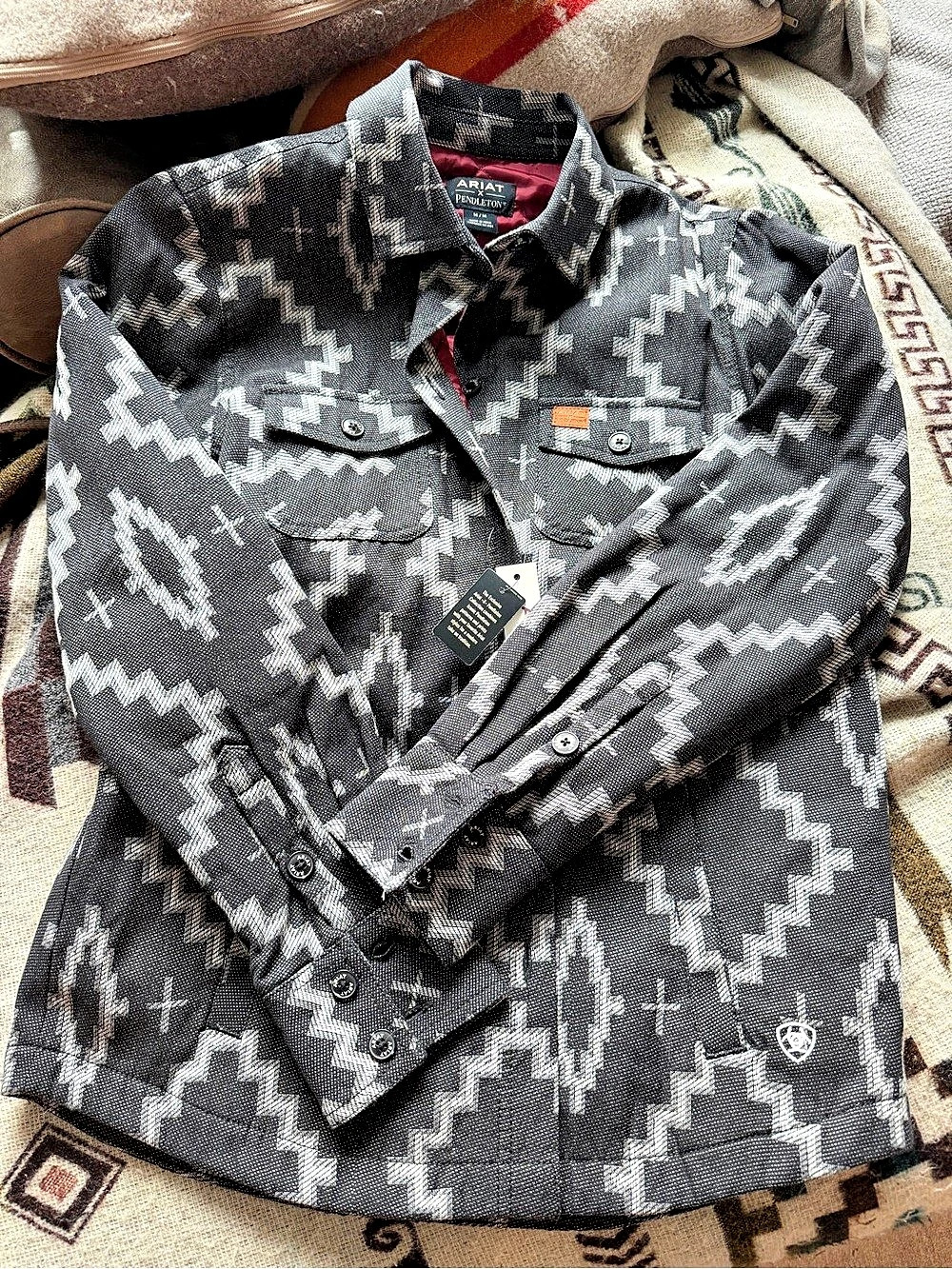 Ariat x Pendleton Men's Geometric Button Down Harding Print